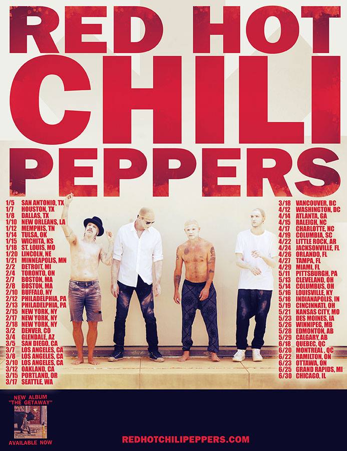 Red Hot Chili Peppers Tour Dates - Music Blog