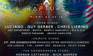 rapture electronic music festival lineup 2018